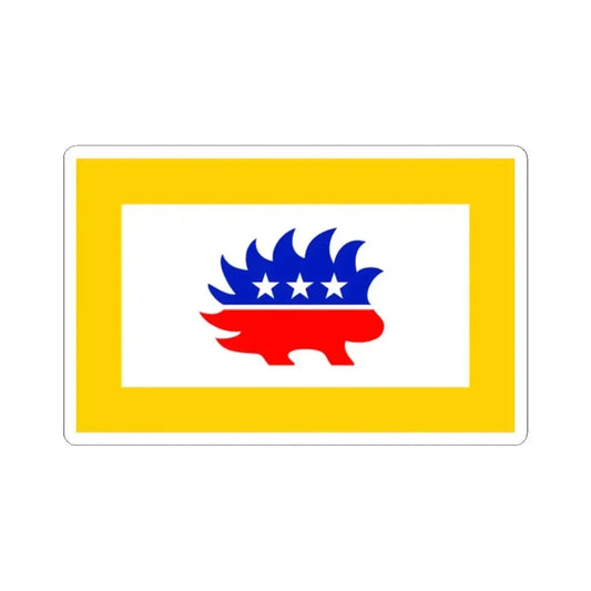 American Libertarian Flag (United States) STICKER Vinyl Kiss-Cut Decal 2 Inch White - The Sticker Space