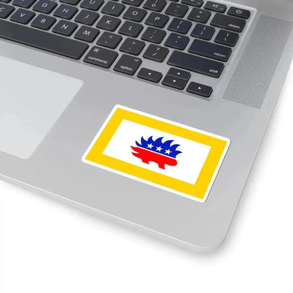 American Libertarian Flag (United States) STICKER Vinyl Kiss-Cut Decal - The Sticker Space