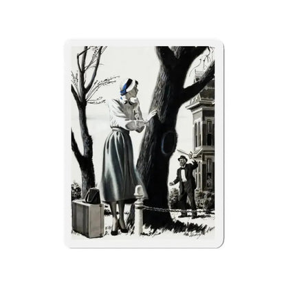 American Magazine, March 1950 (Magazine Illustration) Refrigerator Magnet 2 Inch - The Sticker Space