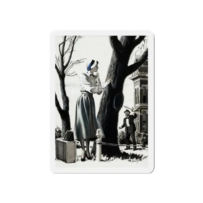 American Magazine, March 1950 (Magazine Illustration) Refrigerator Magnet 5 Inch - The Sticker Space