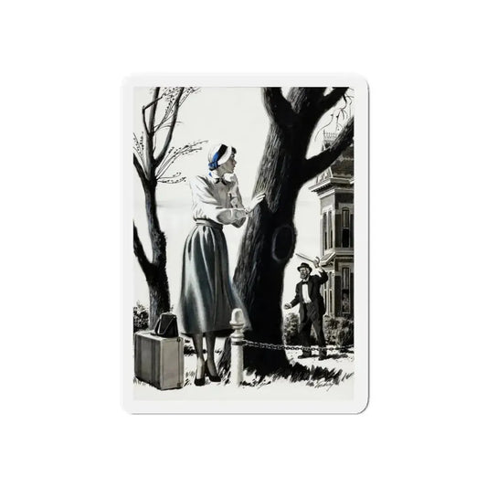 American Magazine, March 1950 (Magazine Illustration) Refrigerator Magnet 6 Inch - The Sticker Space