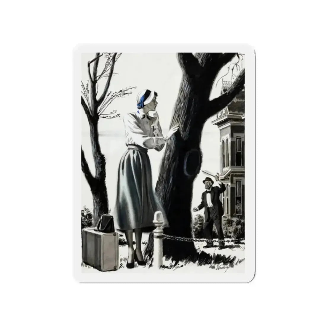 American Magazine, March 1950 (Magazine Illustration) Refrigerator Magnet - The Sticker Space