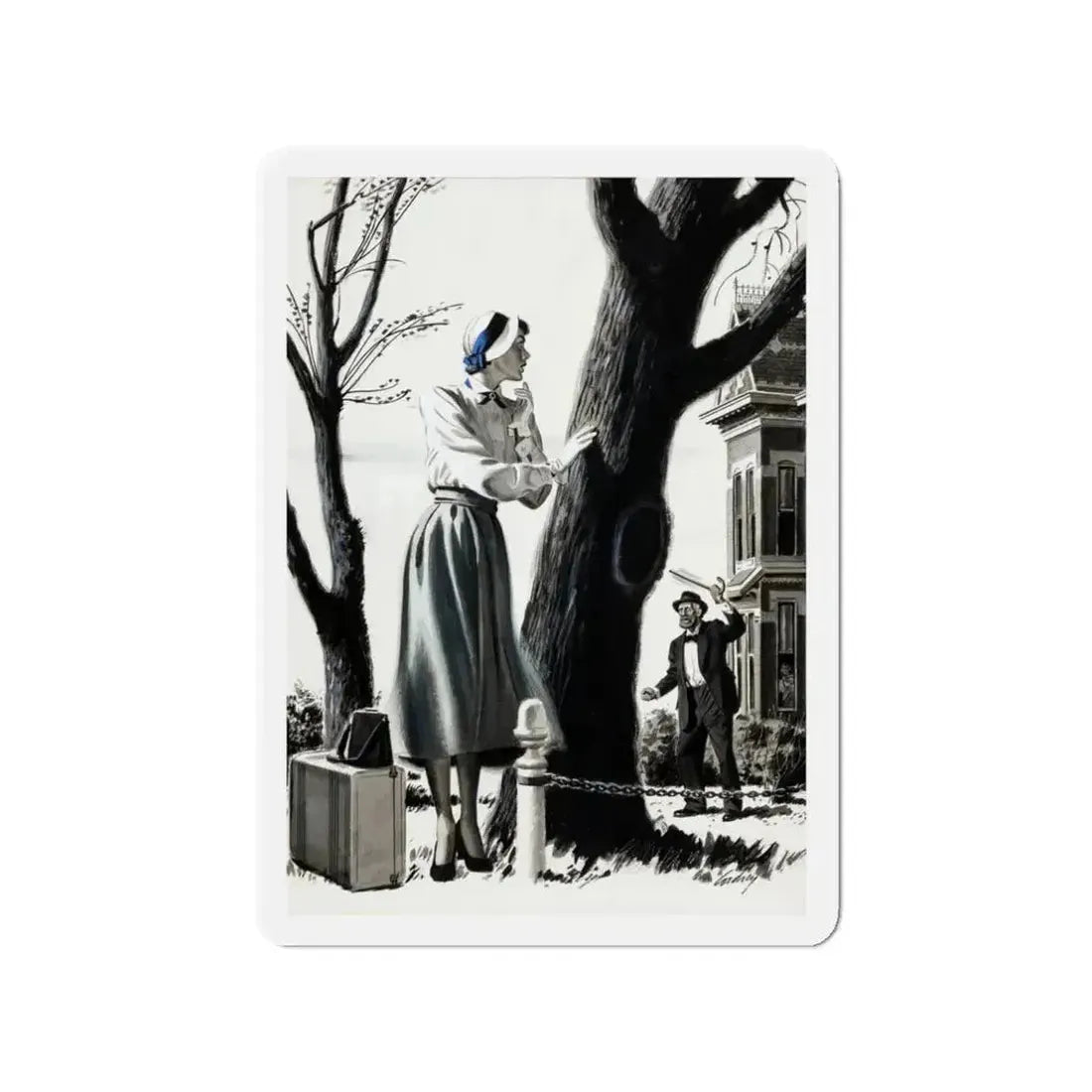 American Magazine, March 1950 (Magazine Illustration) Refrigerator Magnet - The Sticker Space