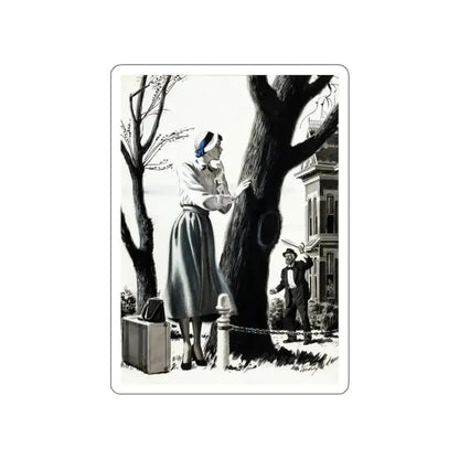 American Magazine, March 1950 (Magazine Illustration) STICKER Vinyl Die-Cut Decal - The Sticker Space