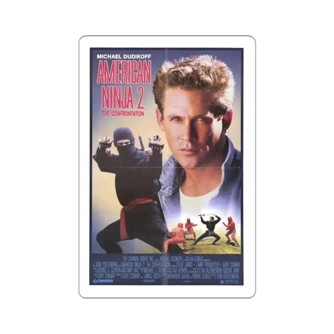 American Ninja 2 The Confrontation 1987 STICKER Vinyl Die-Cut Decal 3 Inch - The Sticker Space