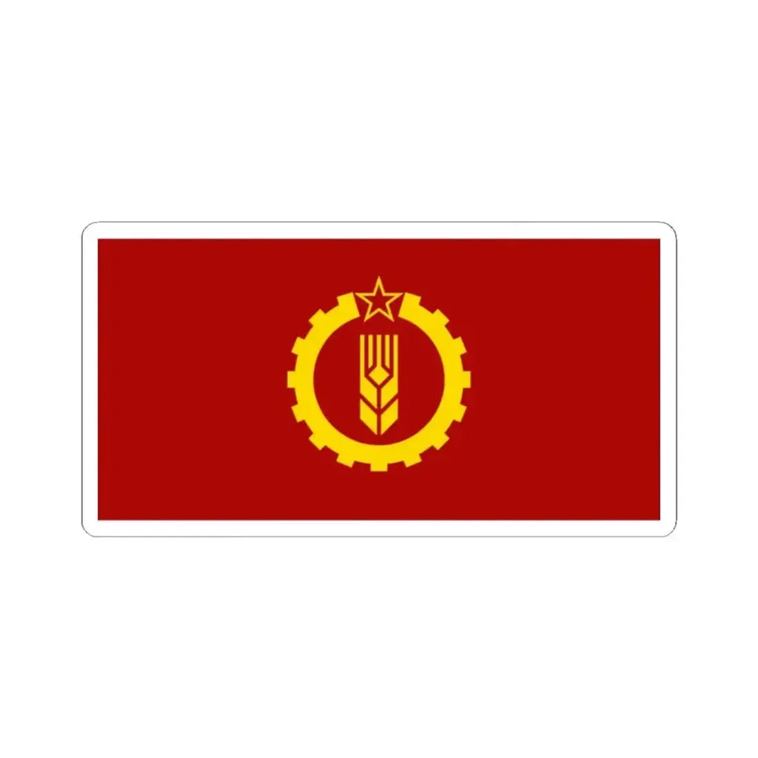 American Party of Labor flag (United States) STICKER Vinyl Kiss-Cut Decal 2 Inch White - The Sticker Space