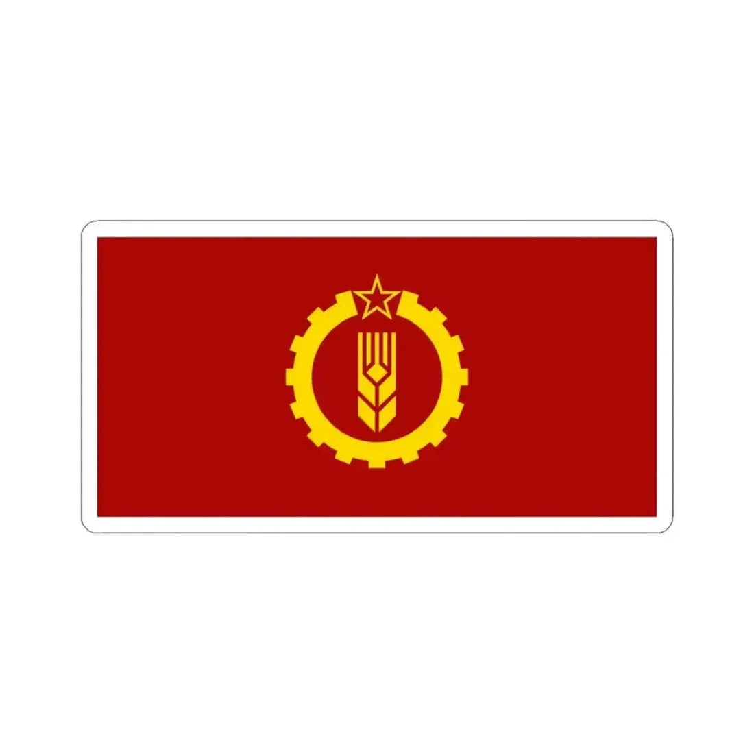 American Party of Labor flag (United States) STICKER Vinyl Kiss-Cut Decal 3 Inch White - The Sticker Space