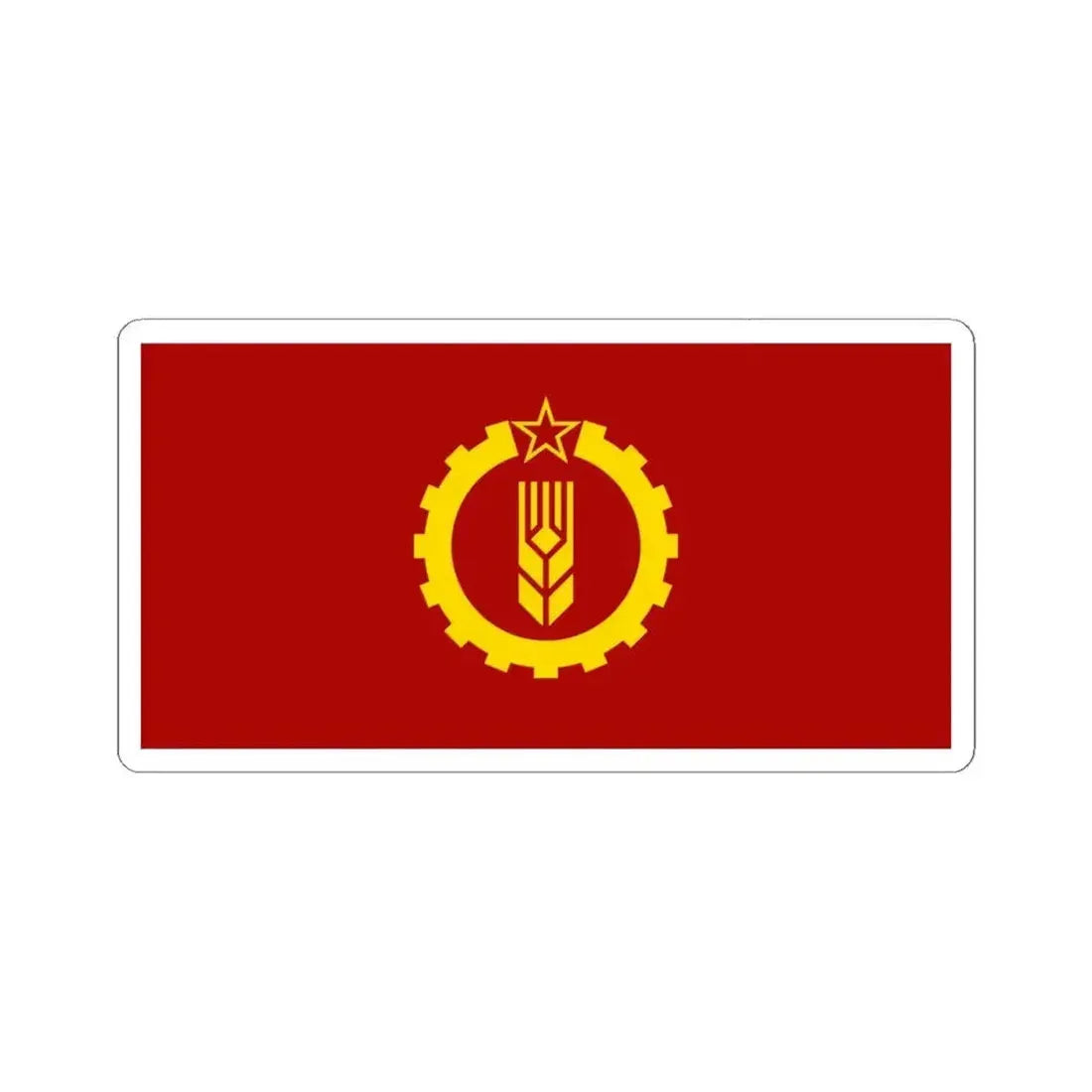 American Party of Labor flag (United States) STICKER Vinyl Kiss-Cut Decal 4 Inch White - The Sticker Space