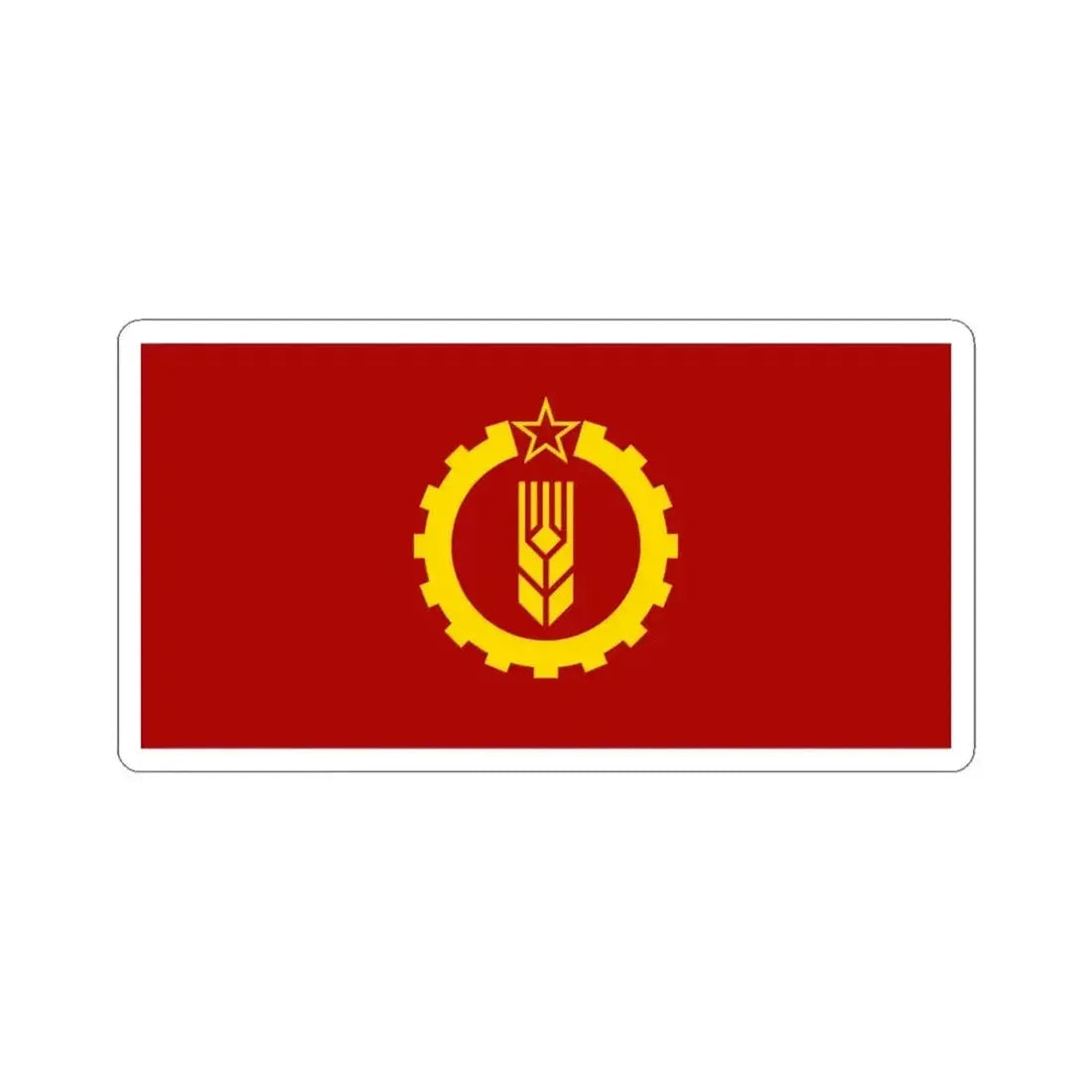 American Party of Labor flag (United States) STICKER Vinyl Kiss-Cut Decal 6 Inch White - The Sticker Space