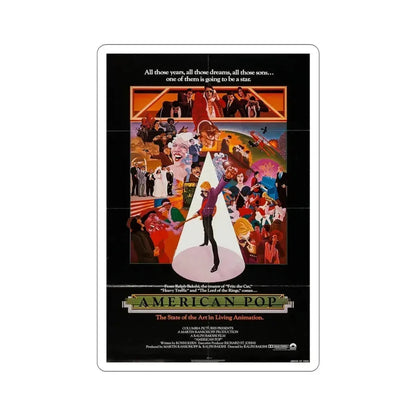 American Pop 1981 Movie Poster STICKER Vinyl Die-Cut Decal - The Sticker Space