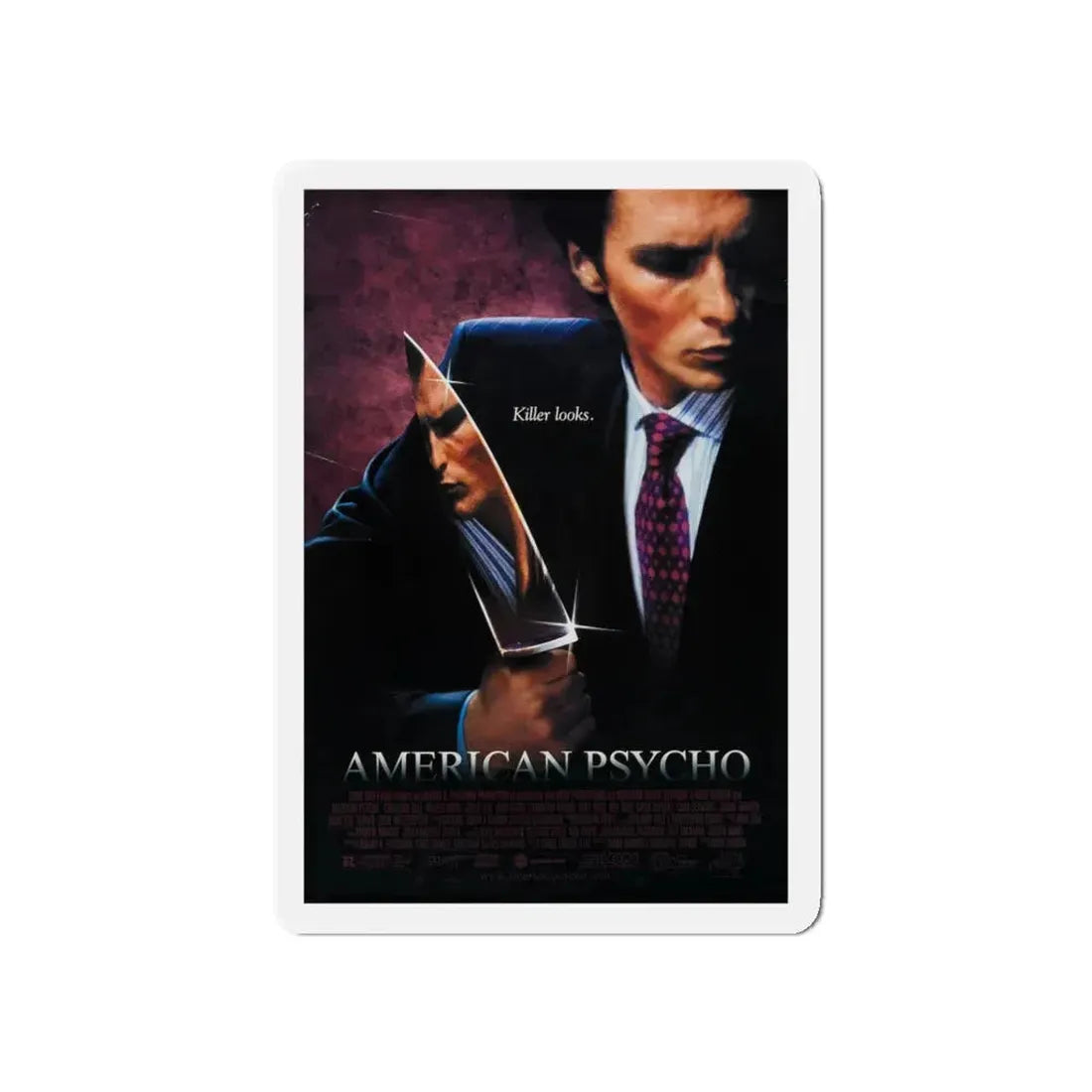 AMERICAN PSYCHO 2000 Movie Poster - Refrigerator Magnet 5 Inch - The Sticker Space