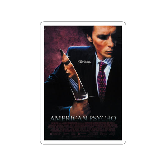 AMERICAN PSYCHO 2000 Movie Poster STICKER Vinyl Die-Cut Decal-2 Inch-The Sticker Space