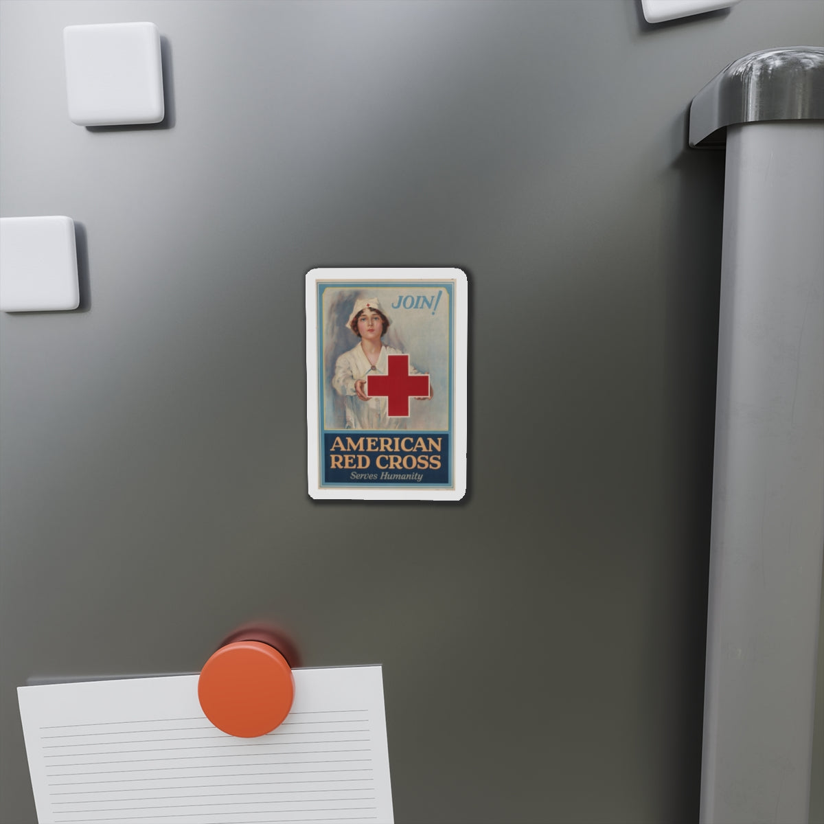 American Red Cross Poster (Magazine Illustration) Refrigerator Magnet-The Sticker Space