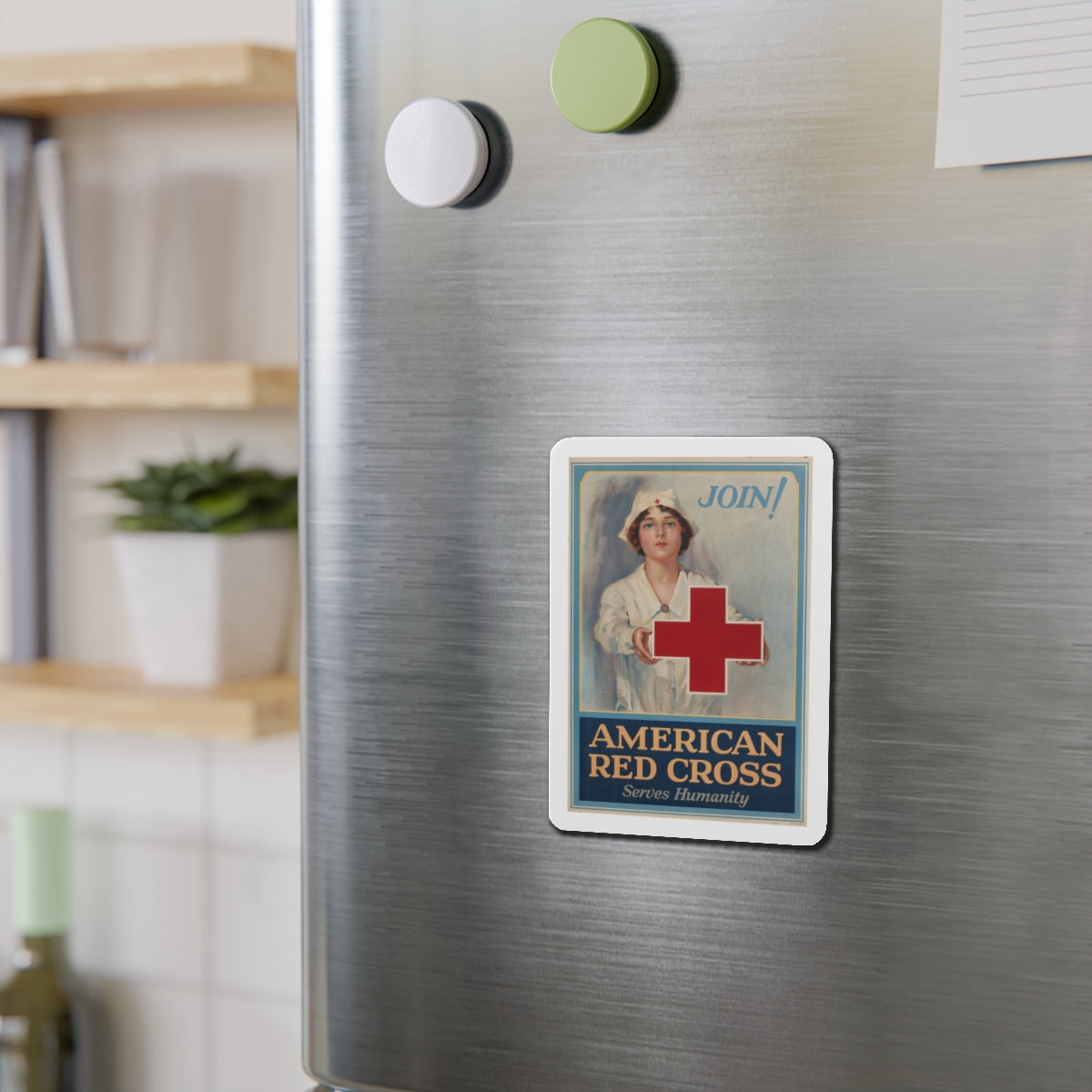 American Red Cross Poster (Magazine Illustration) Refrigerator Magnet-The Sticker Space