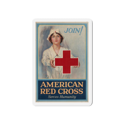 American Red Cross Poster (Magazine Illustration) Refrigerator Magnet-5" x 5"-The Sticker Space