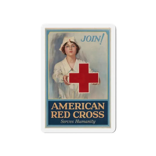 American Red Cross Poster (Magazine Illustration) Refrigerator Magnet 6 Inch - The Sticker Space