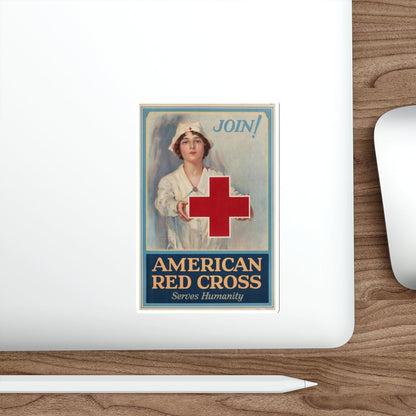 American Red Cross Poster (Magazine Illustration) STICKER Vinyl Die-Cut Decal-The Sticker Space