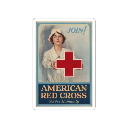 American Red Cross Poster (Magazine Illustration) STICKER Vinyl Die-Cut Decal - The Sticker Space