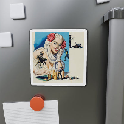 American Weekly Magazine Illustration , c. 1950s (Magazine Illustration) Refrigerator Magnet-The Sticker Space