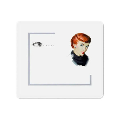 American Weekly Magazine Illustration (Magazine Illustration) Refrigerator Magnet 3 Inch - The Sticker Space