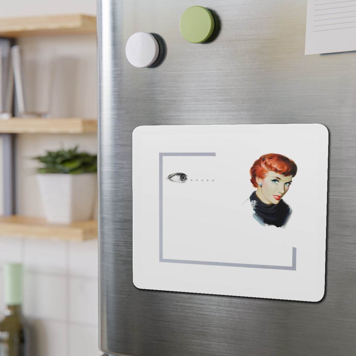 American Weekly Magazine Illustration (Magazine Illustration) Refrigerator Magnet-The Sticker Space