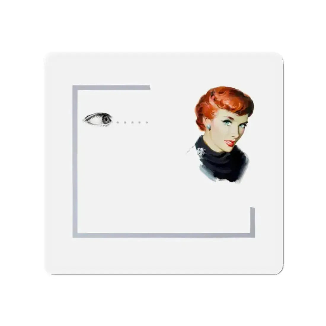 American Weekly Magazine Illustration (Magazine Illustration) Refrigerator Magnet - The Sticker Space