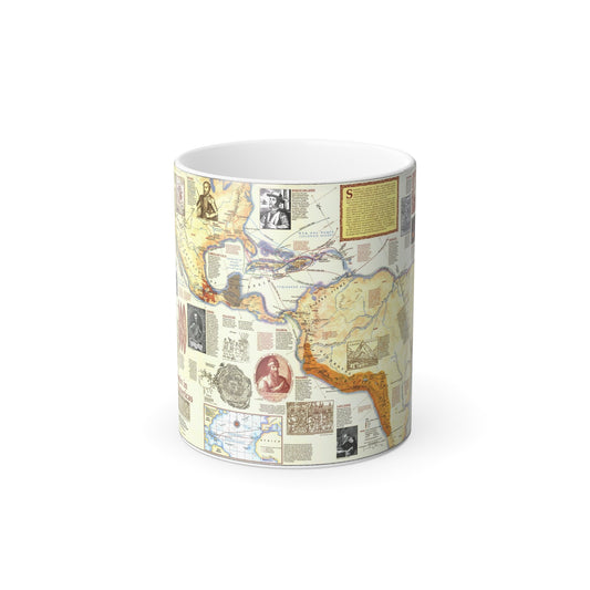 Americas - Spain in the (1992) (Map) Color Changing Mug 11oz-11oz-The Sticker Space