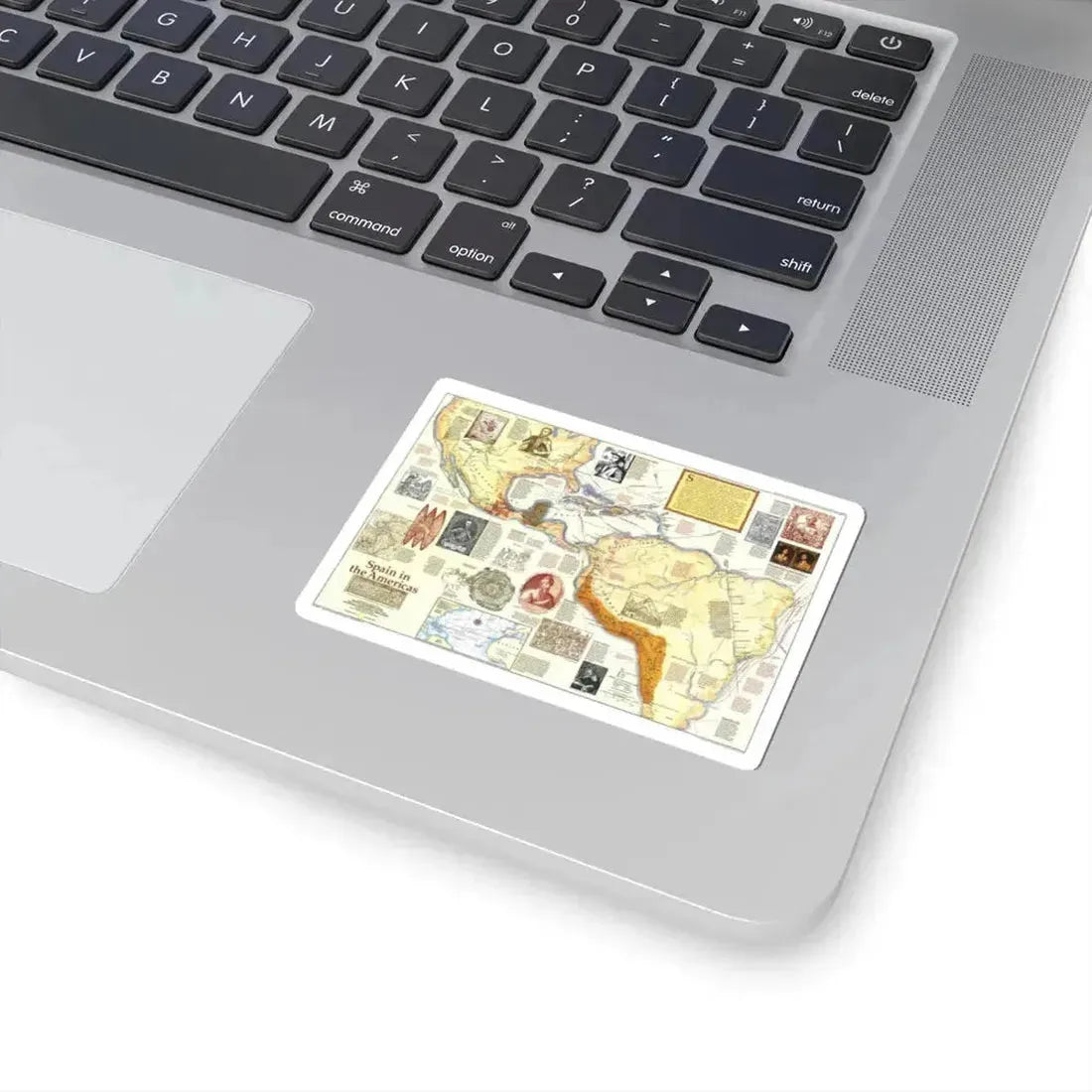 Americas - Spain in the (1992) (Map) STICKER Vinyl Kiss-Cut Decal - The Sticker Space