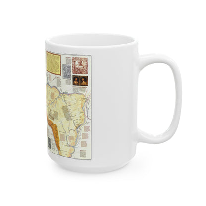 Americas - Spain in the (1992) (Map) White Coffee Mug-The Sticker Space