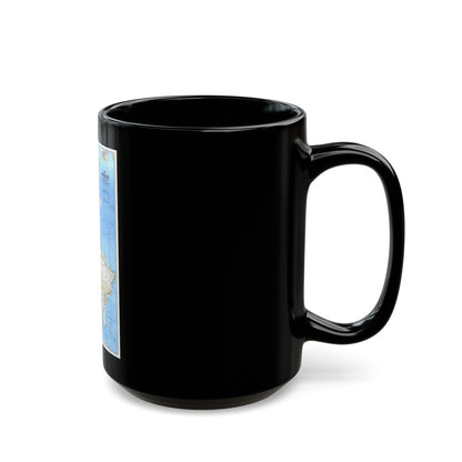 Americas, The (1979) (Map) Black Coffee Mug-The Sticker Space