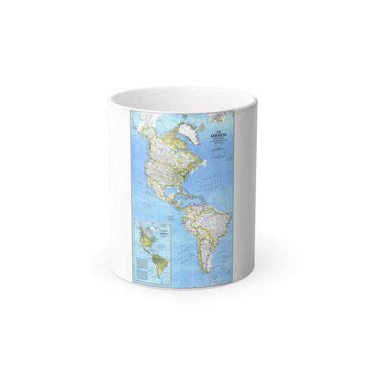 Americas, The (1979) (Map) Color Changing Mug 11oz-11oz-The Sticker Space