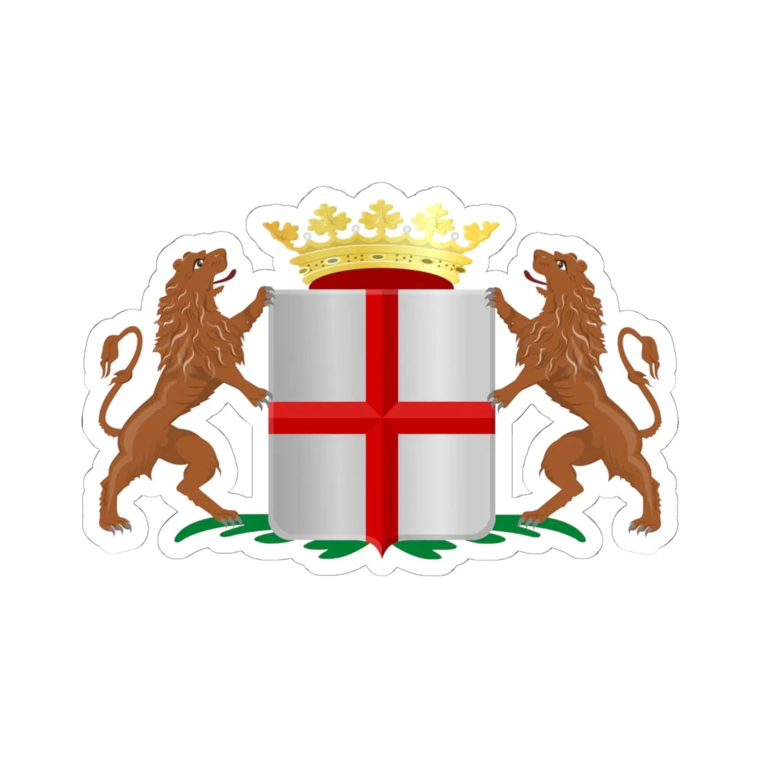 Amersfoort wapen HRvA (Netherlands) (Coat of Arms) STICKER Vinyl Kiss-Cut Decal 6 Inch White - The Sticker Space