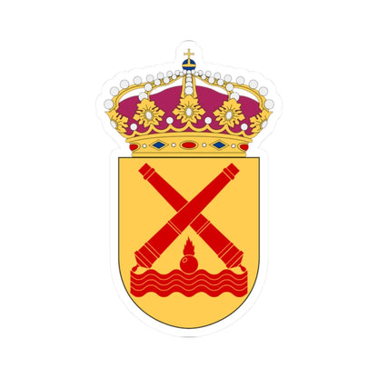 Amfibiestridskolan vapen (Sweden) (Coat of Arms) STICKER Vinyl Kiss-Cut Decal 2 Inch White - The Sticker Space