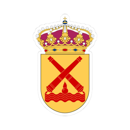 Amfibiestridskolan vapen (Sweden) (Coat of Arms) STICKER Vinyl Kiss-Cut Decal 3 Inch White - The Sticker Space