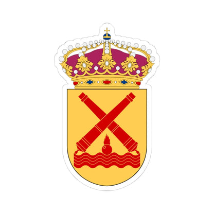 Amfibiestridskolan vapen (Sweden) (Coat of Arms) STICKER Vinyl Kiss-Cut Decal 4 Inch White - The Sticker Space