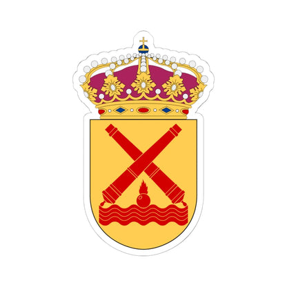 Amfibiestridskolan vapen (Sweden) (Coat of Arms) STICKER Vinyl Kiss-Cut Decal 6 Inch White - The Sticker Space