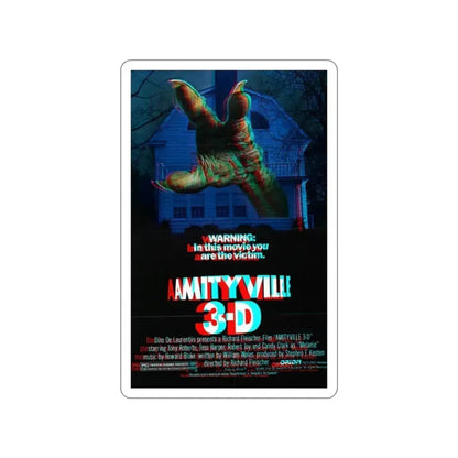 AMITYVILLE 3D (3D) 1983 Movie Poster STICKER Vinyl Die-Cut Decal 3 Inch - The Sticker Space