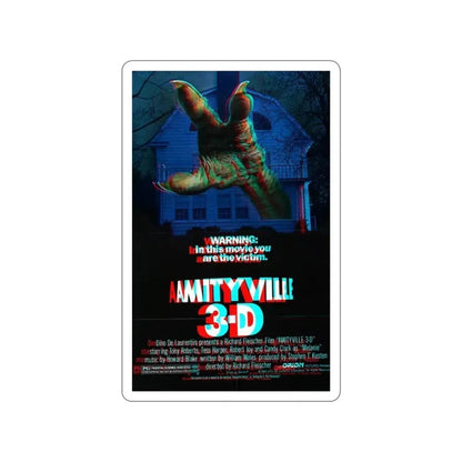 AMITYVILLE 3D (3D) 1983 Movie Poster STICKER Vinyl Die-Cut Decal 6 Inch - The Sticker Space