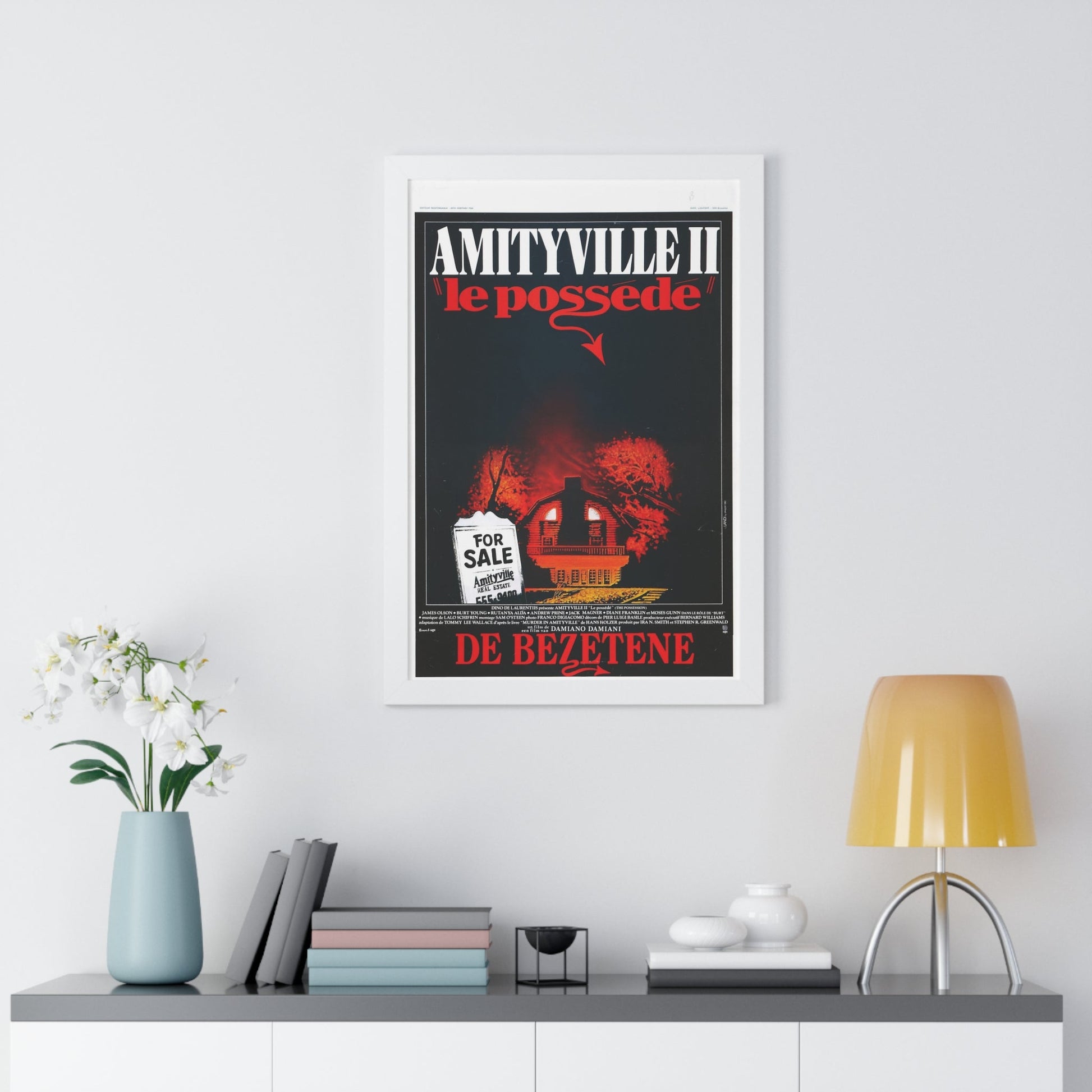 AMITYVILLE II (BELGIAN) 1982 - Framed Movie Poster-The Sticker Space