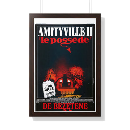 AMITYVILLE II (BELGIAN) 1982 - Framed Movie Poster-20" x 30"-The Sticker Space