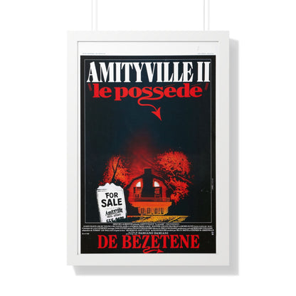 AMITYVILLE II (BELGIAN) 1982 - Framed Movie Poster-20" x 30"-The Sticker Space