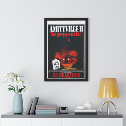 AMITYVILLE II (BELGIAN) 1982 - Framed Movie Poster-The Sticker Space