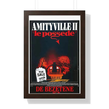 AMITYVILLE II (BELGIAN) 1982 - Framed Movie Poster - The Sticker Space