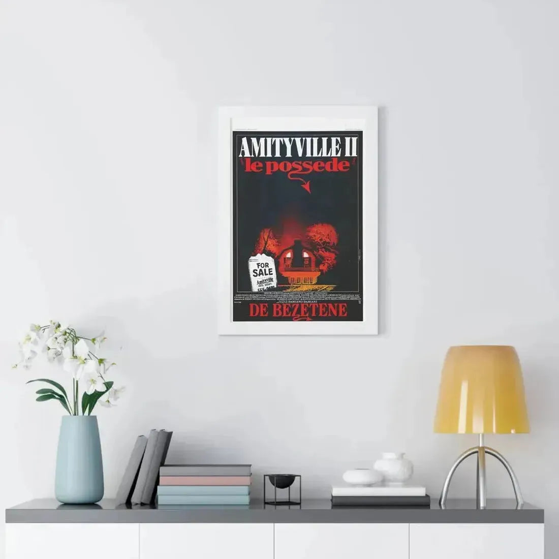 AMITYVILLE II (BELGIAN) 1982 - Framed Movie Poster - The Sticker Space