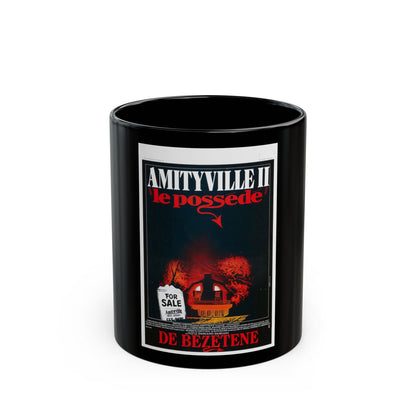 AMITYVILLE II (BELGIAN) 1982 Movie Poster - Black Coffee Mug