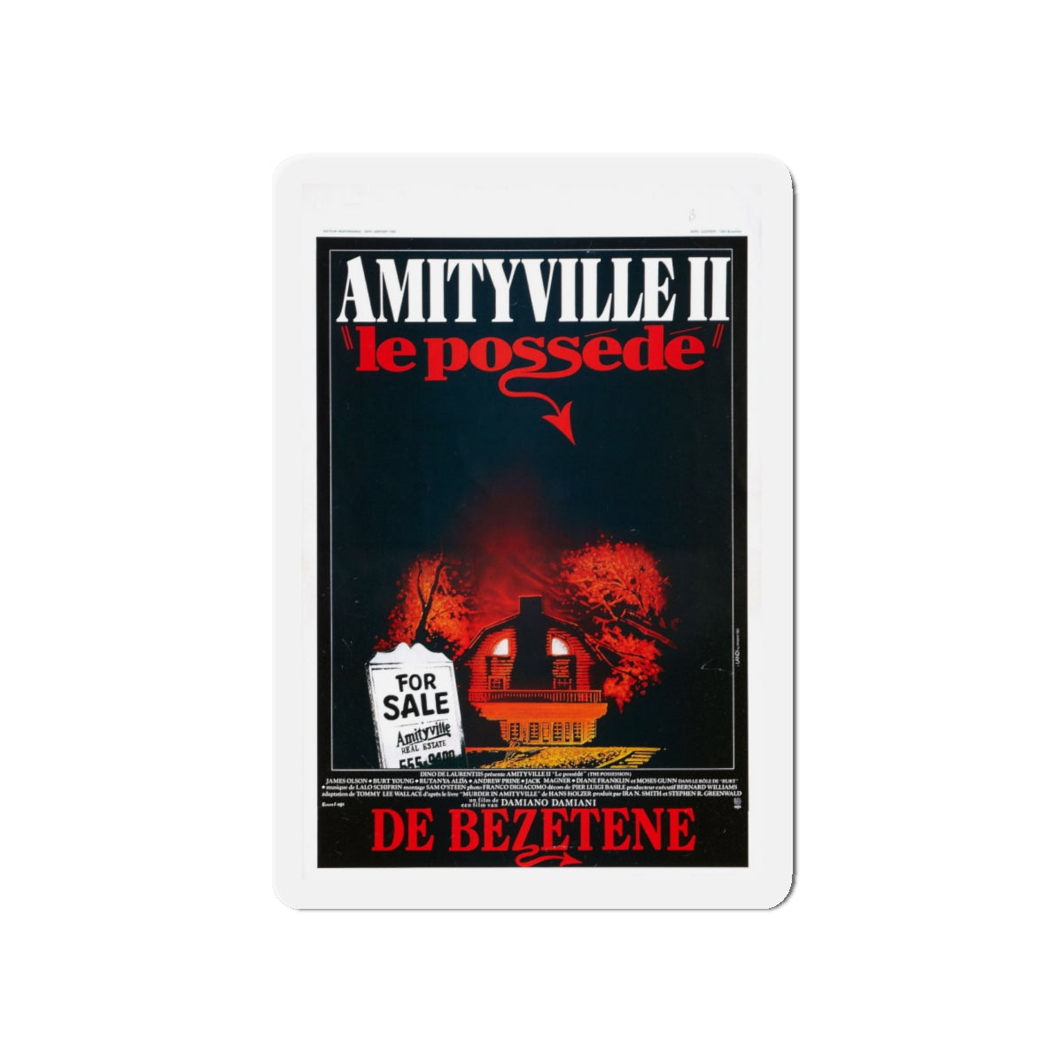 AMITYVILLE II (BELGIAN) 1982 Movie Poster - Die-Cut Magnet-5" x 5"-The Sticker Space