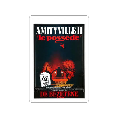 AMITYVILLE II (BELGIAN) 1982 Movie Poster STICKER Vinyl Die-Cut Decal 4 Inch - The Sticker Space