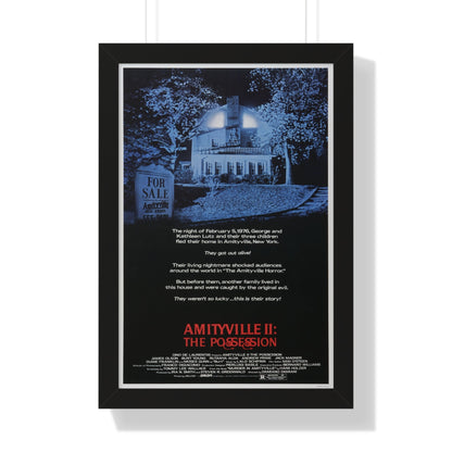 AMITYVILLE II THE POSSESSION 1982 - Framed Movie Poster-16″ x 24″-The Sticker Space