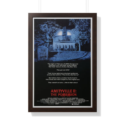 AMITYVILLE II THE POSSESSION 1982 - Framed Movie Poster-20" x 30"-The Sticker Space