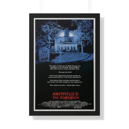 AMITYVILLE II THE POSSESSION 1982 - Framed Movie Poster - The Sticker Space